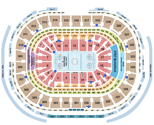 TD Garden Boston Bruins Seating Chart